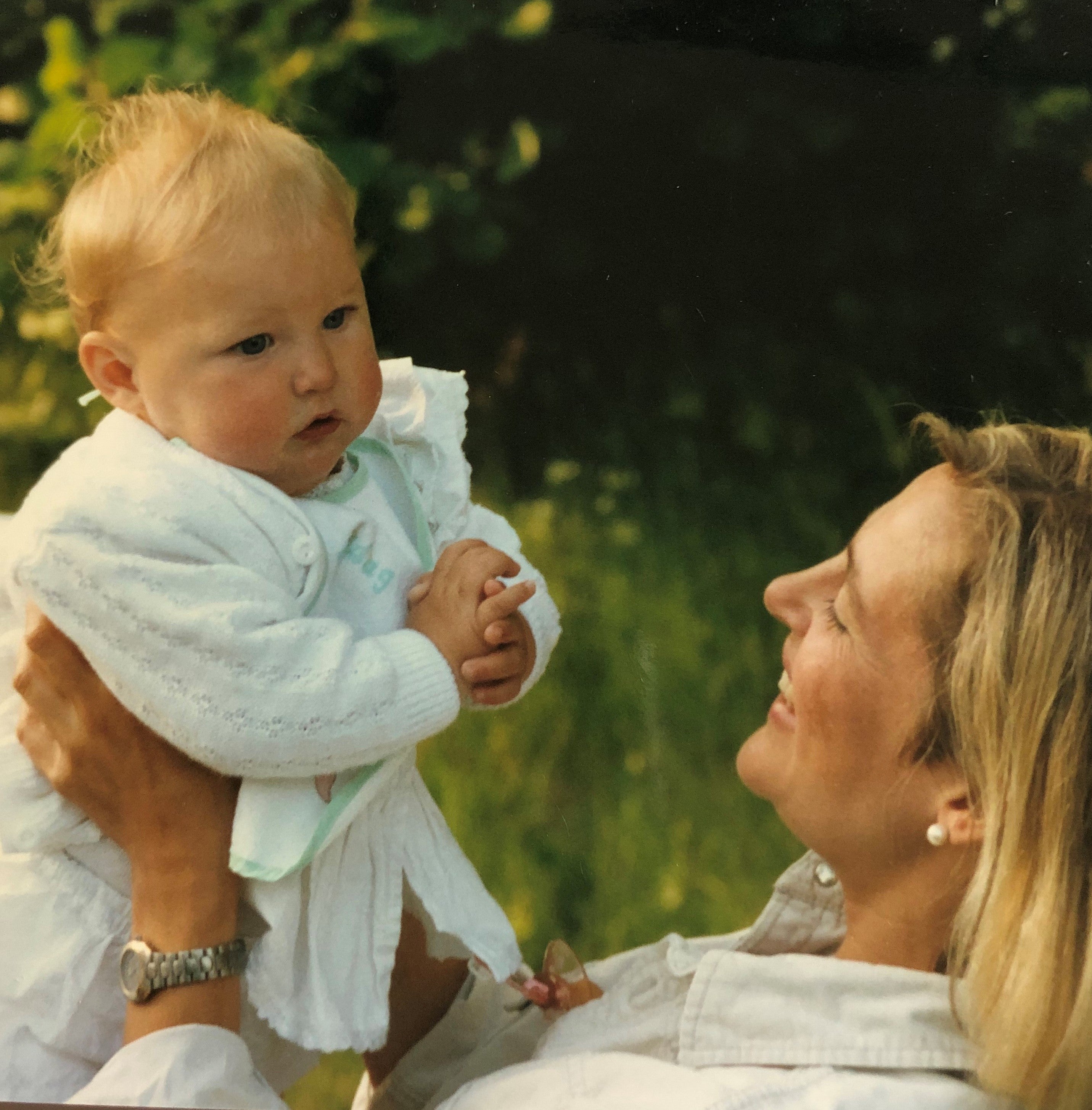 Charlotte Vøhtz with her daughter Alexandra in 1993
